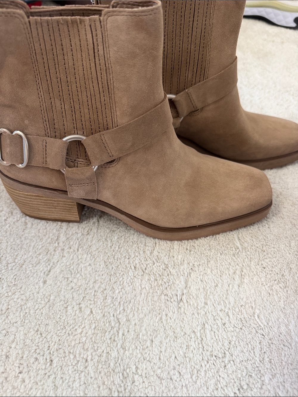 Sam Edelman Tan Suede Harness Chelsea Boot - Picture 3 of 4